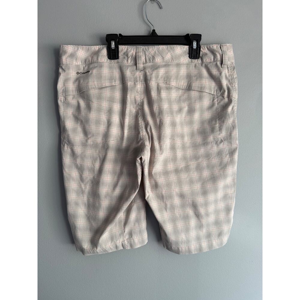 Columbia Omni-Wick Checkered Bermuda Shorts Women Size 14 Hiking Outdoor Plaid - Picture 6 of 8